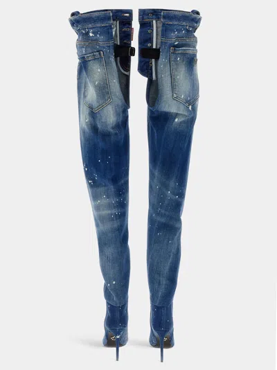 Dsquared2 Bettter X  Capsule Boots In Blue