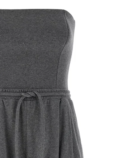 Giovanni Bedin Corset-detail Jumpsuit In Gray