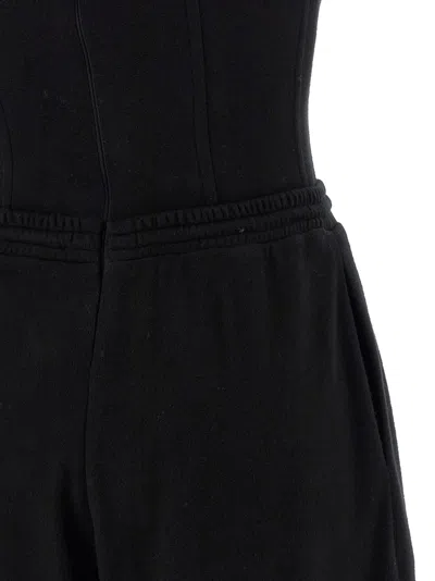 Giovanni Bedin Strapless-corset Drawstrings Jumpsuit In Black