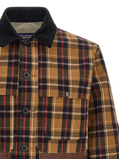 Junya Watanabe Lightweight Check Jacket Jackets And Coats Brown In Brown