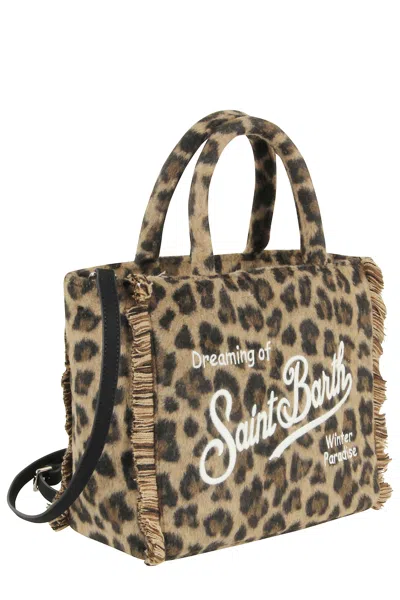 Mc2 Saint Barth Small Bag With Strap In Animal Print