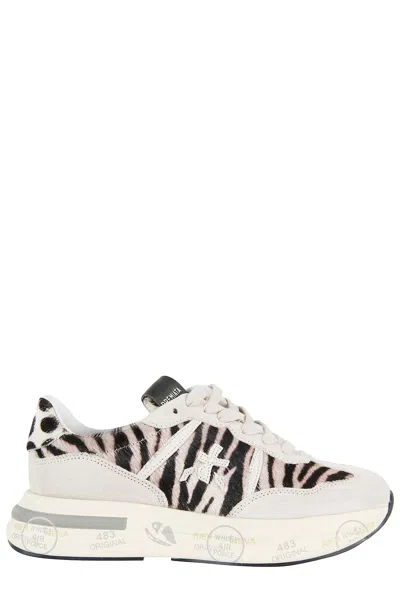 Premiata Sneakers In Animal Print