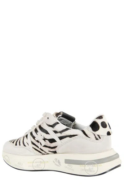 Premiata Sneakers In Animal Print