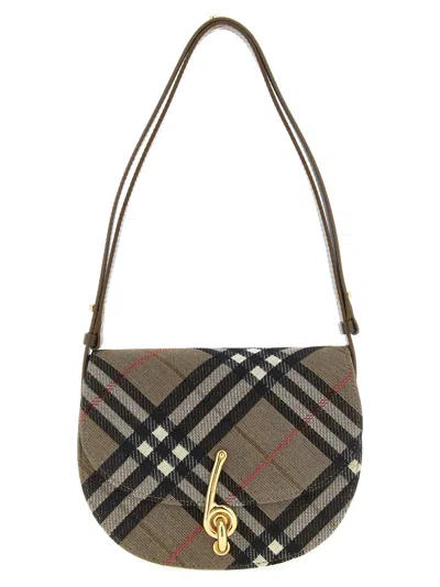 Burberry Brush Brown Bridle Small Shoulder Bag In Multi