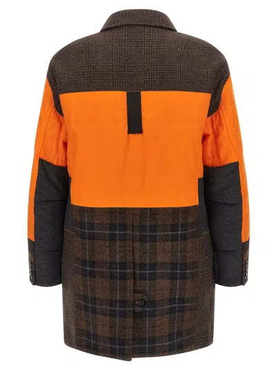 Junya Watanabe Filson Collaboration Patchwork Design Coat In Multi