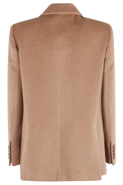 Blazé Milano Giacca Mylius Everynight Double-breasted Jacket In Brown