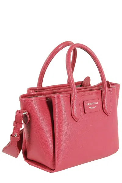 Emporio Armani Shopping Bag In Pink