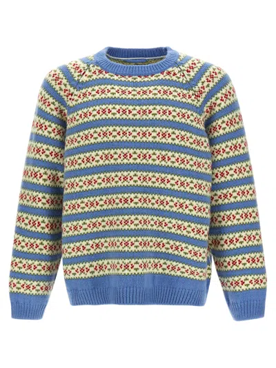 Bode Wedgewood Striped-pattern Sweater In Multi