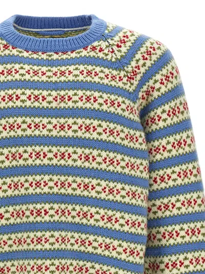 Bode Wedgewood Striped-pattern Sweater In Multi