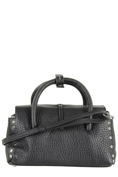 Zanellato Dotta Cbi Baby Leather Handbag In Black