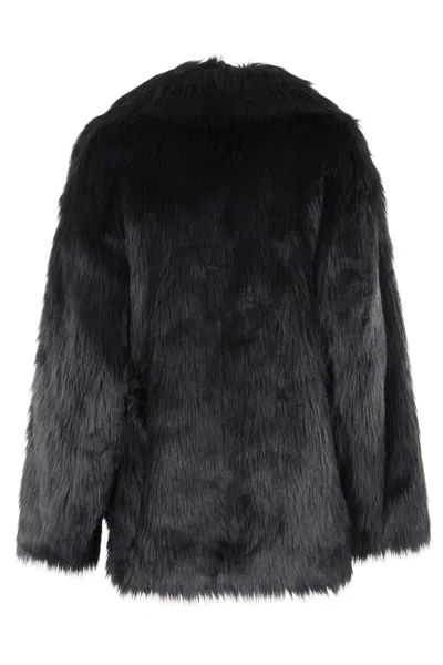 Stand Studio Katalina Double-breasted Coat In Black