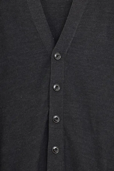 Lemaire Women Relaxed Twisted Cardigan In Gray