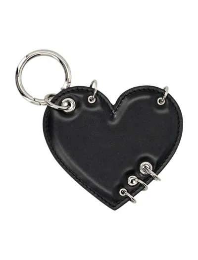 Justine Clenquet Heart Keychain In Black