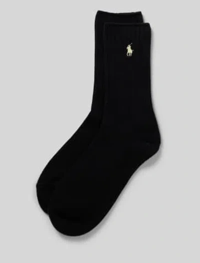 Polo Ralph Lauren Cndy Shp Sox Crew Sock Single In Black