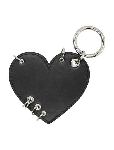 Justine Clenquet Heart Keychain In Black