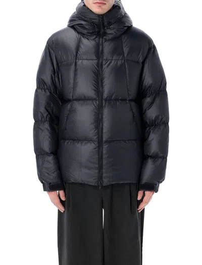 Goldwin Black Nylon Pertex Quantum Down Jacket In Blue