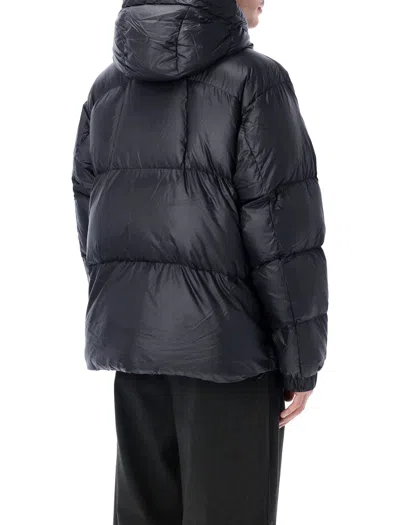 Goldwin Black Nylon Pertex Quantum Down Jacket In Blue