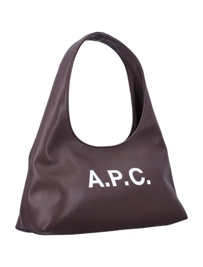 Apc Mini Ninon Handbag Top Handle In Brown