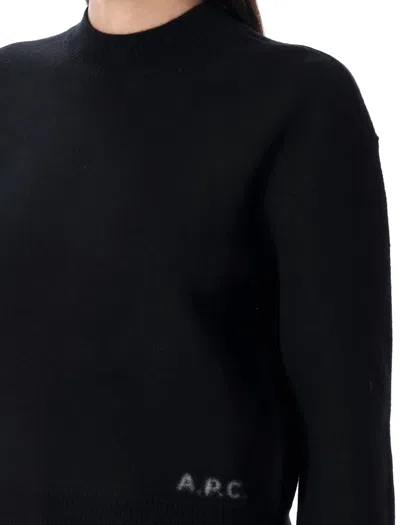 Apc A.p.c. Esther Knit Crew Neck In Brown