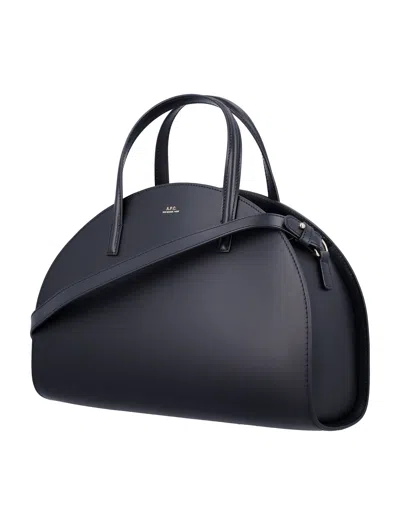 Apc A.p.c. Curved Silhouette Tote Bag In Black