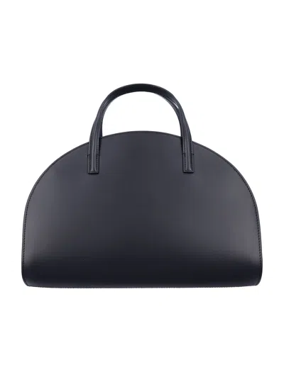 Apc A.p.c. Curved Silhouette Tote Bag In Black