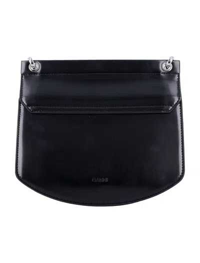 Ganni Apo-g Crossbody Bag In Black