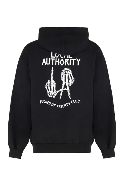 Local Authority Logo Hooded Sweater In Blue
