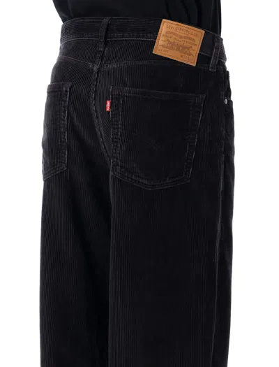 Levi's Levi S 578 Baggy Black Corduroy Pants In Black
