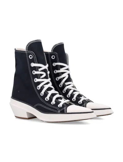 Converse Luxe Pointed High-top Sneakers In Black