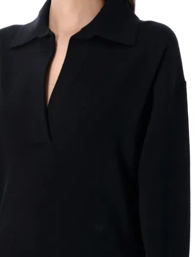 Tom Ford Cashmere Polo Shirt/sweater In Black