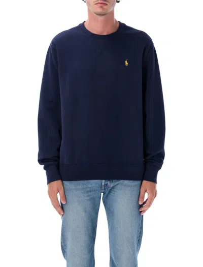 Polo Ralph Lauren Logo Cotton Sweatshirt In Blue