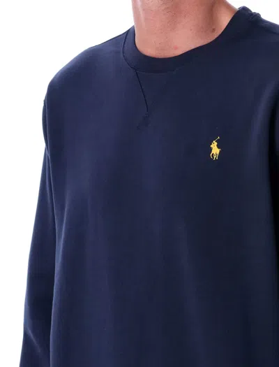Polo Ralph Lauren Logo Cotton Sweatshirt In Blue