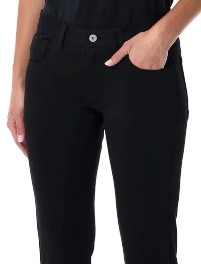 Junya Watanabe Flared Low Rise Trousers In Black