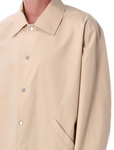 Jil Sander Man Shirt Beige Size 38 Cotton In Neutral