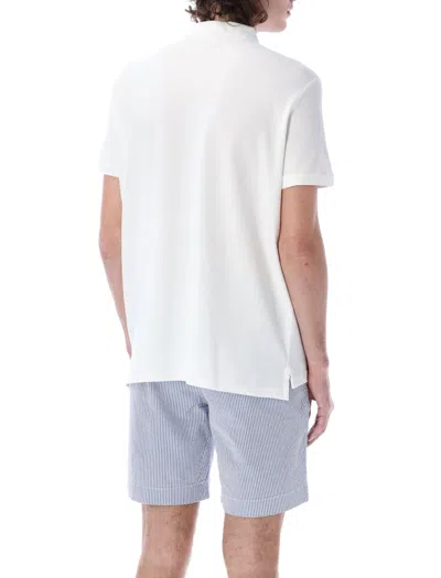 Polo Ralph Lauren Fitted White Polo Shirt With Embroidered Logo In White