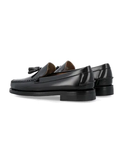 Sebago Classic Will Loafers In Black Leather In Black