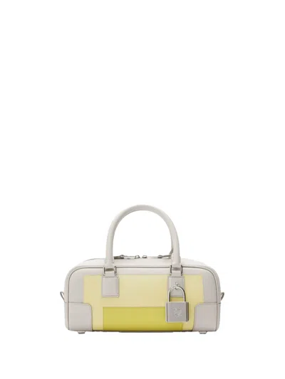 Loewe Amazona 23 Padlock Panelled Tote Bag In Neutral