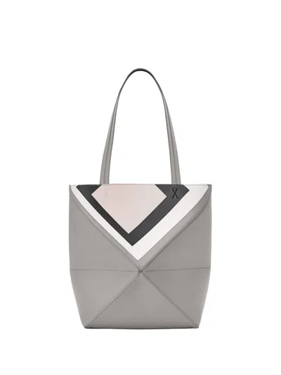 Loewe Medium Puzzle Fold Tote Bag In Pattern