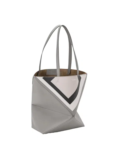 Loewe Medium Puzzle Fold Tote Bag In Pattern