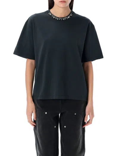 Golden Goose Round Neck T-shirt In Cotton In Black