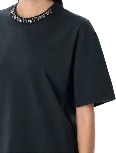 Golden Goose Round Neck T-shirt In Cotton In Black