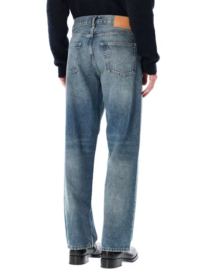 Sunflower Loose Fit Vintage-washed Organic Denim Jeans In Blue