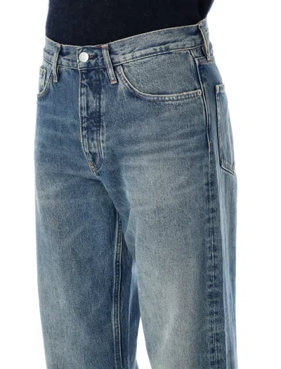 Sunflower Loose Fit Vintage-washed Organic Denim Jeans In Blue