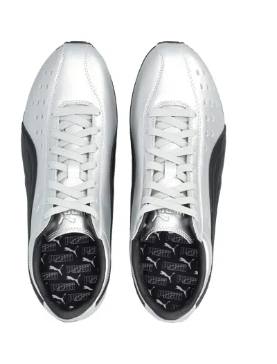 Puma Sprint Metallic Sneakers In Silver