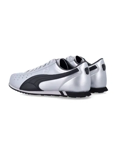 Puma Sprint Metallic Sneakers In Silver