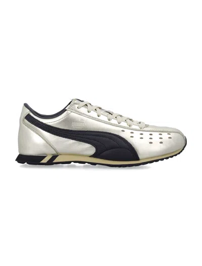 Puma Sprint Metallic Sneakers In Silver