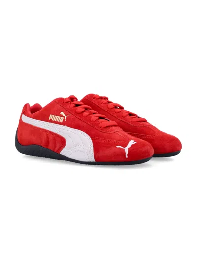 Puma Speedcat Og Suede Sneakers In Red