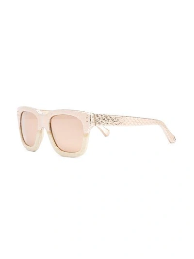 Shop Linda Farrow D-frame Sunglasses