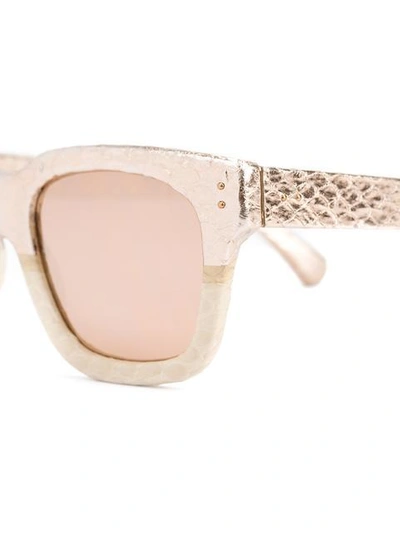 Shop Linda Farrow D-frame Sunglasses