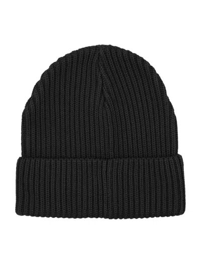 Patagonia Fisherman S Rolled Ribbed Beanie In Black
